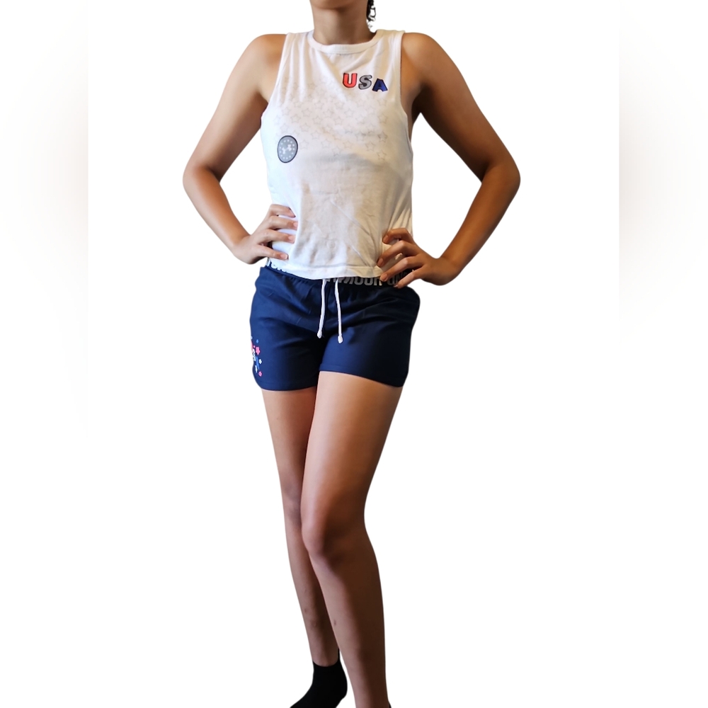 23. 4th Of JULY Under Armour Kids Navy Athletic Shorts Set